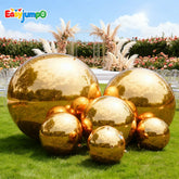 MB-002 6pcs Event PVC Floating Disco Ball Sealed Gold Sphere Mirror Shinny Shinny Hanging Inflatable Mirror for Parties