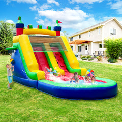WS-009 Portable PVC Kids Inflatable Bouncer Castle With Slide Commercial Jumping Bouncy House Blower