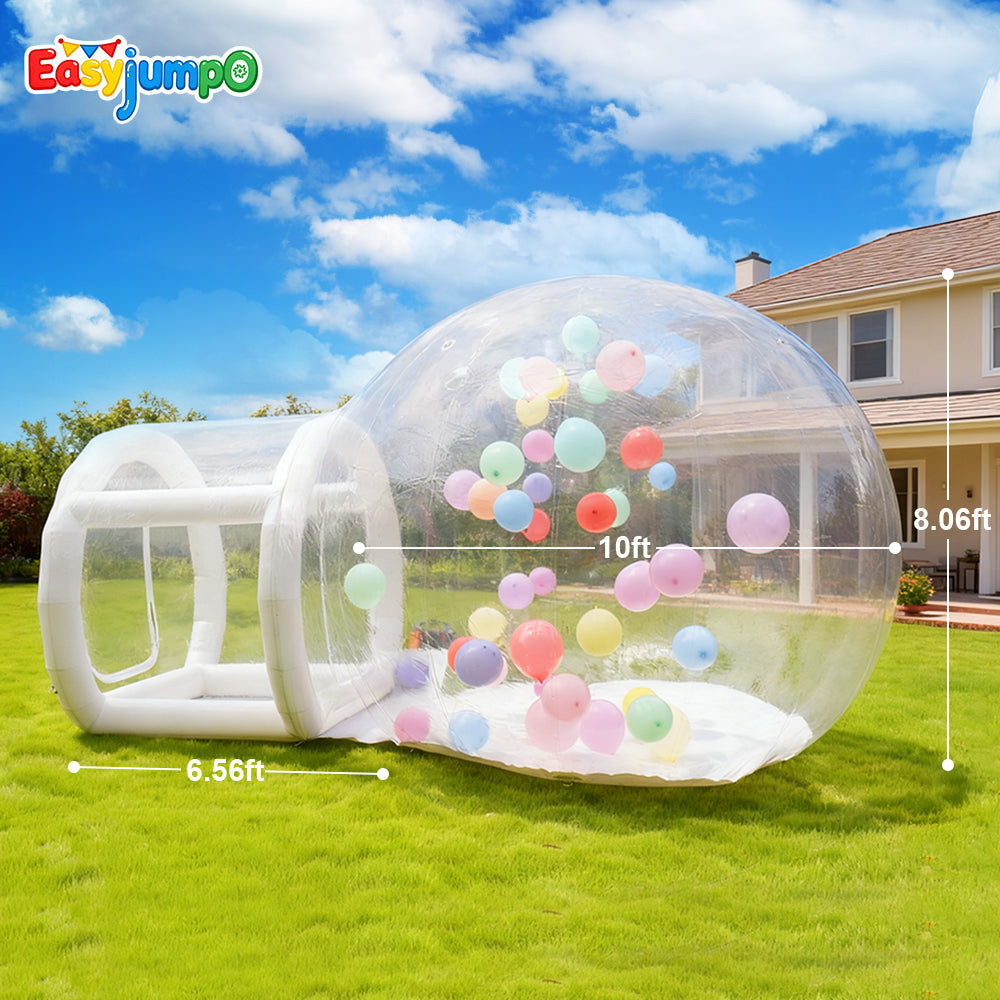 BH-001 Inflatable Bubble Balloon House, 10ft Bubble House Dome Inflatable for Kids with Pump and UL Blower, Bubble Tent for Toddlers Party Balloons Clear for Home Party, Event Exhibition, Malls, Parks
