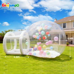 BH-001 Inflatable Bubble Balloon House, 10ft Bubble House Dome Inflatable for Kids with Pump and UL Blower, Bubble Tent for Toddlers Party Balloons Clear for Home Party, Event Exhibition, Malls, Parks