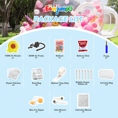 BH-001 Inflatable Bubble Balloon House, 10ft Bubble House Dome Inflatable for Kids with Pump and UL Blower, Bubble Tent for Toddlers Party Balloons Clear for Home Party, Event Exhibition, Malls, Parks