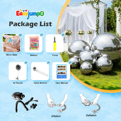 MB-001 Silver Inflatable Mirror Balloon Giant PVC Outdoor Inflatable Ball Event Decoration Big Shiny Inflatable Mirror Ball
