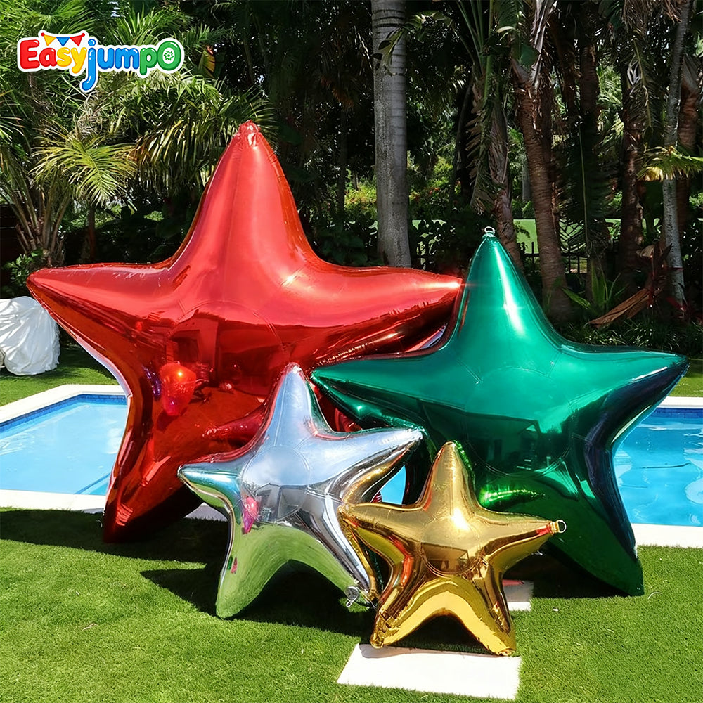 ES-MB004 Mirror Stars Inflatable Christmas Ornaments Large Pvc Inflatable Mirror Ball for Party Event Decoration