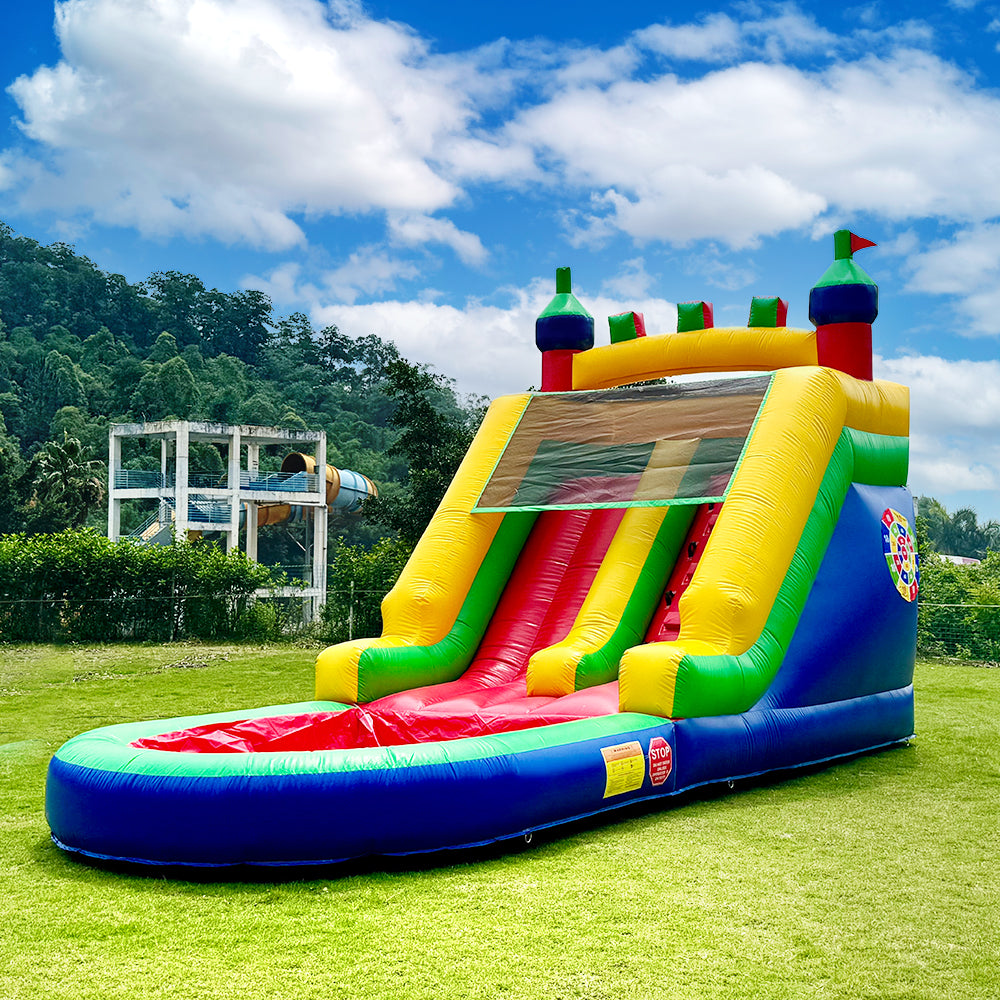 WS-009 Portable PVC Kids Inflatable Bouncer Castle With Slide Commercial Jumping Bouncy House Blower